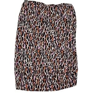 Leopard Tube Top Torrid Animal Print‎ Sleeveless Top Size 00 (M/L) EUC
